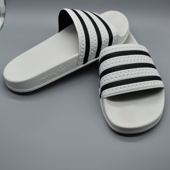 adidas Other - NWOT Adidas Adilette Mens White Slides Size 10